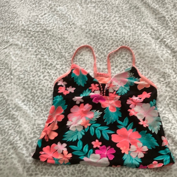 ZeroXposur Big Girls Floral 3pc Tankini Set Skirt - Picture 3 of 7